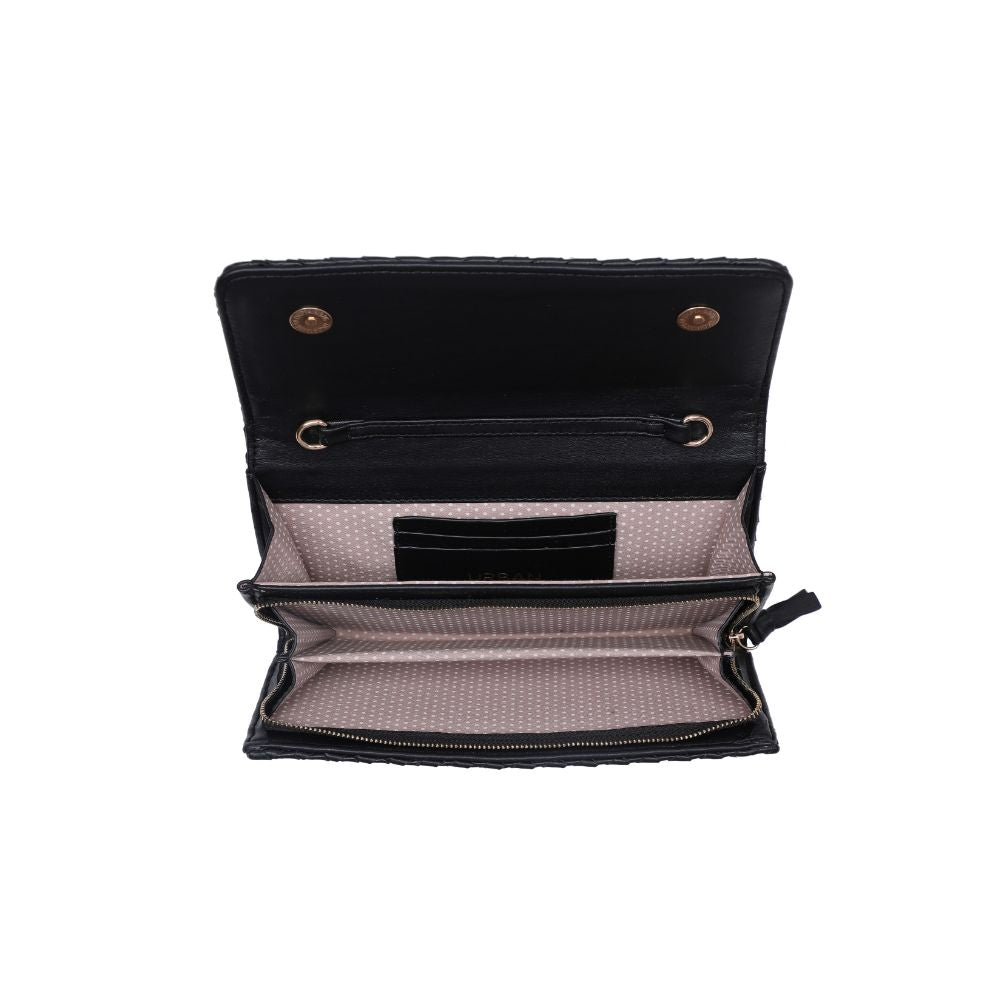 Woman wearing Black Urban Expressions Wallis Crossbody 840611107503 View 9 | Black