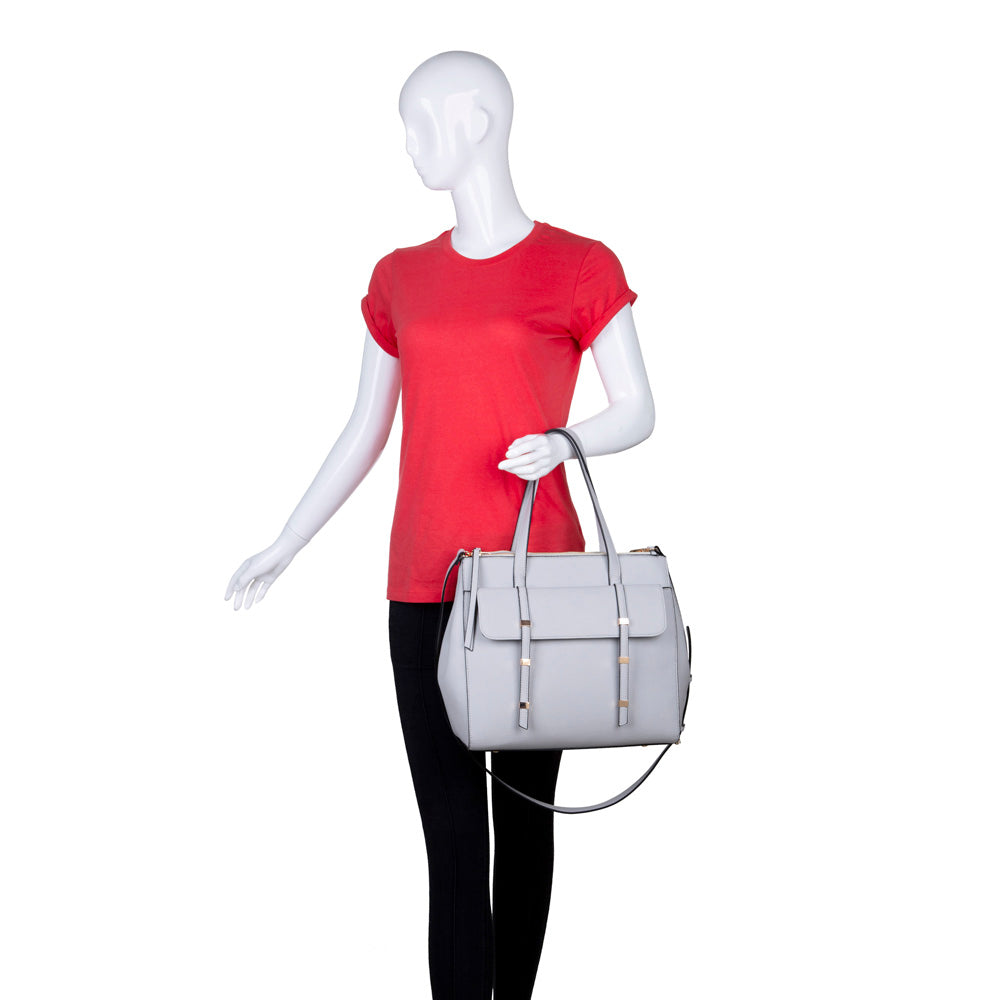 Product Image of Urban Expressions Ambrose Satchel NA-840611161659 View 5 | Grey