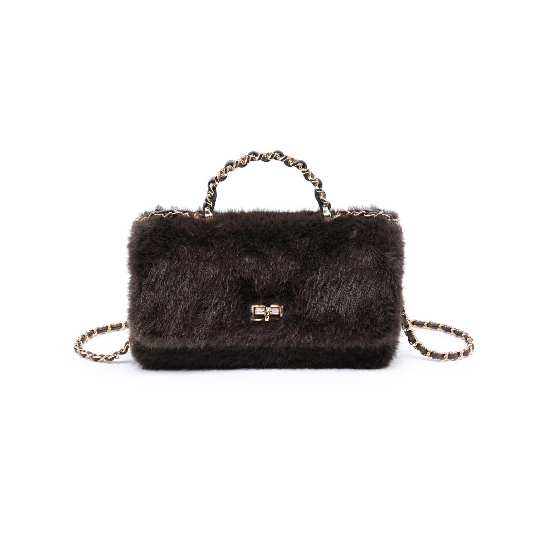 Urban Expressions Lulu - Fur Crossbody 840504212406 View 5 | Chocolate