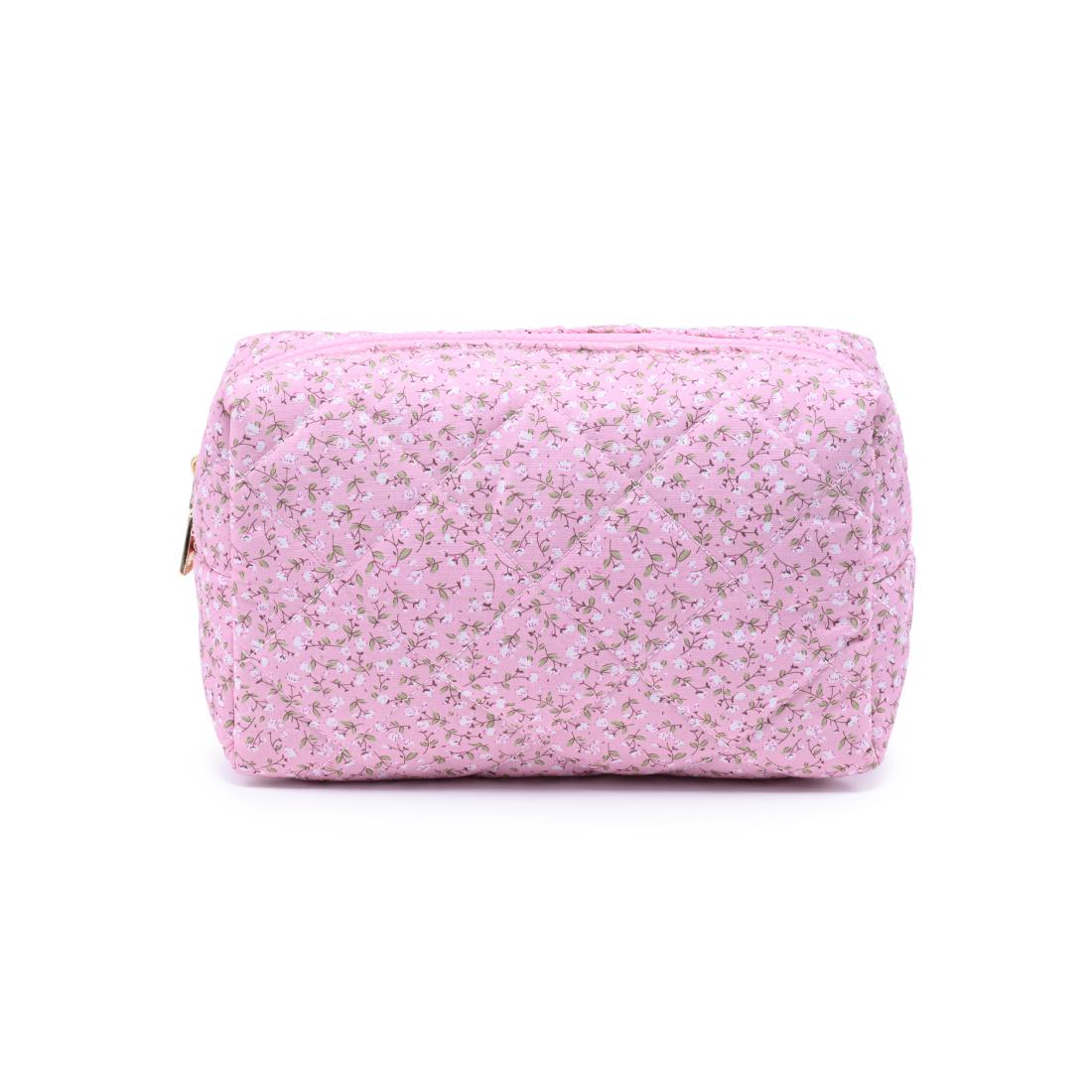 Urban Essentials Garden Glow Cosmetic & Travel Organizer Pouch 840504209901 View 5 | Dusty Rose Floral