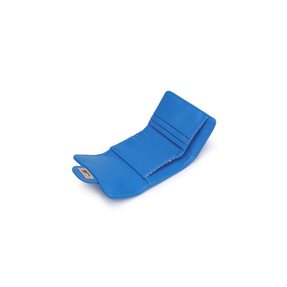 Woman wearing Royal Blue Urban Expressions Shantel - Quilted Wallet 840611121851 View 9 | Royal Blue