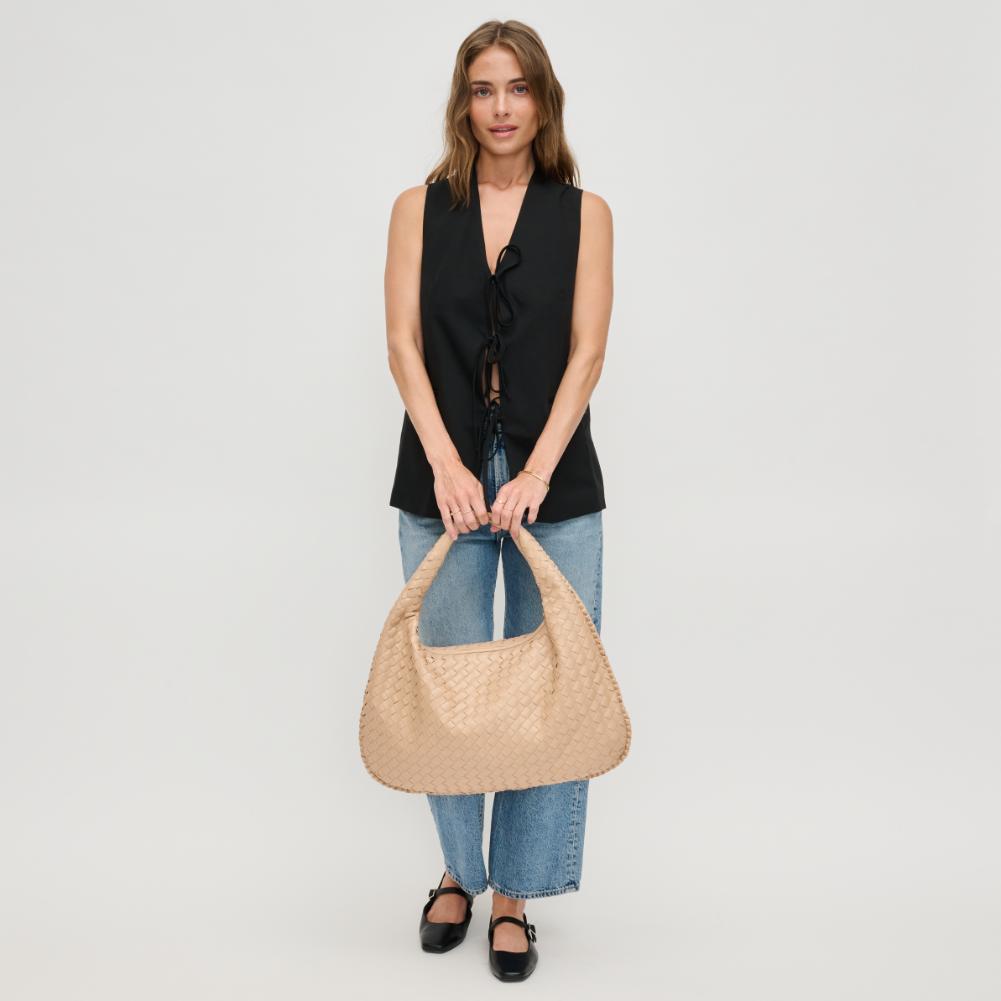 Woman wearing Natural Urban Expressions Victoria Hobo 840611140838 View 3 | Natural