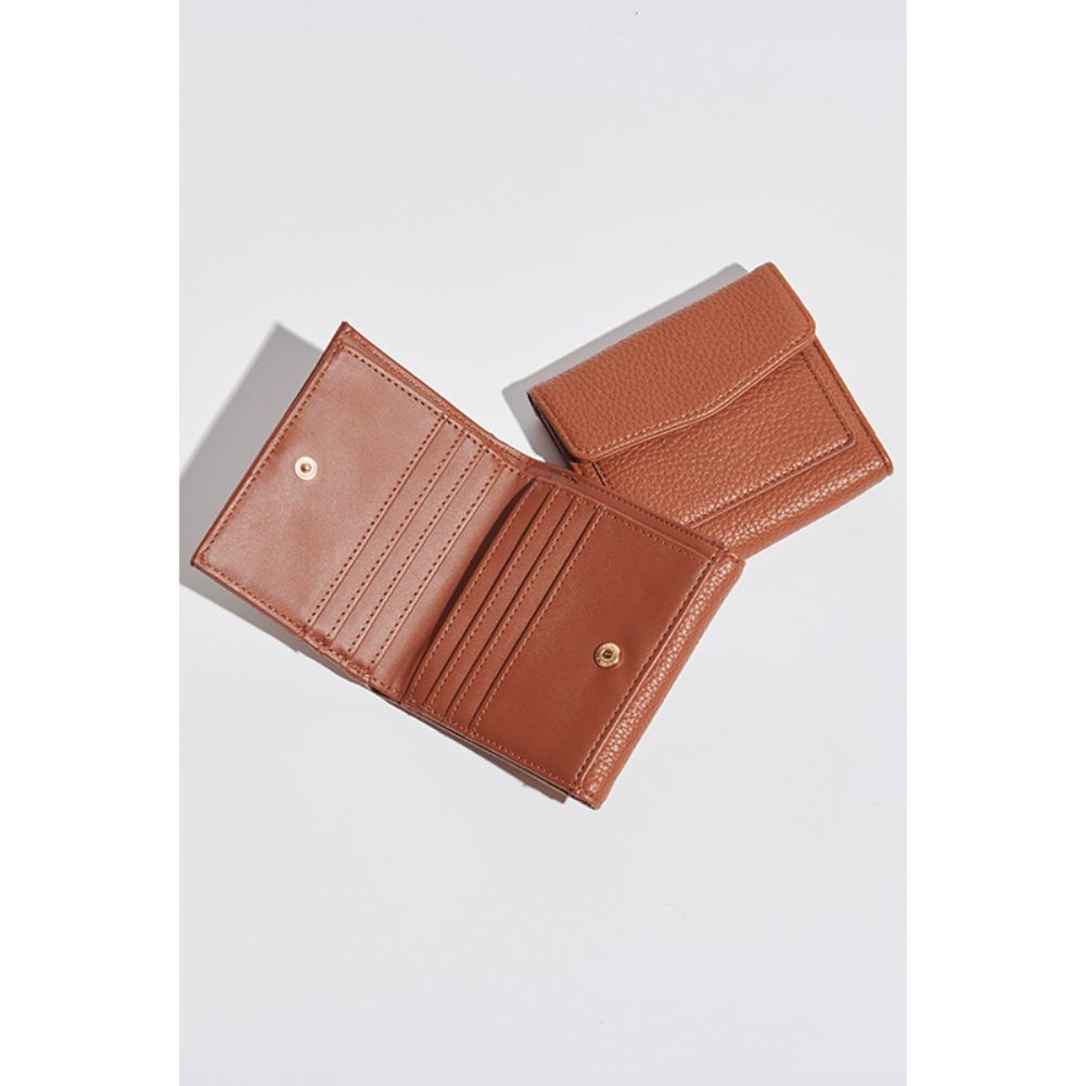 Woman wearing Tan Urban Expressions Wallace Wallet 840611105561 View 2 | Tan