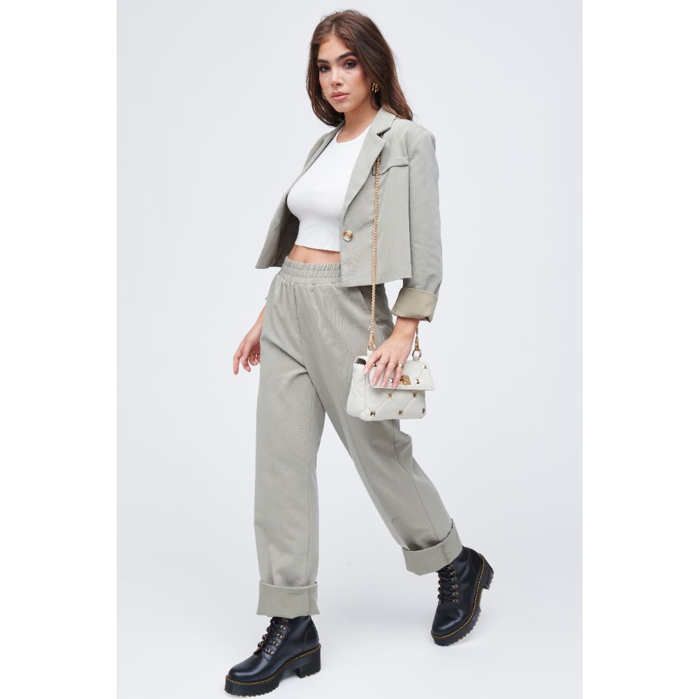 Woman wearing Ivory Urban Expressions Aiza Crossbody 818209010603 View 3 | Ivory