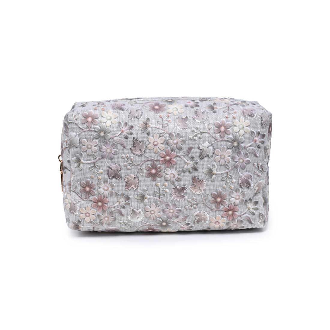 Urban Essentials Petal Veil Cosmetic & Travel Organizer Pouch 840504217647 View 1 | Bone