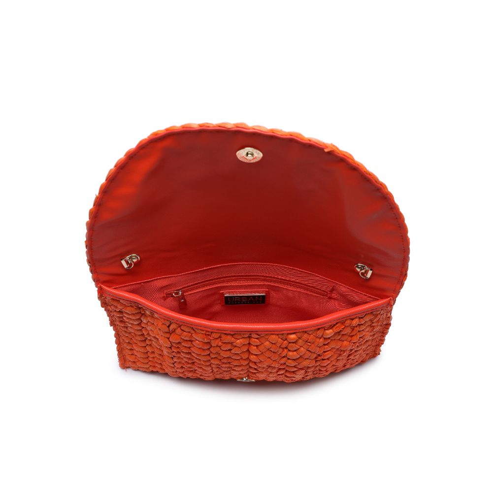 Woman wearing Orange Urban Expressions Aegean Clutch 840611100733 View 9 | Orange