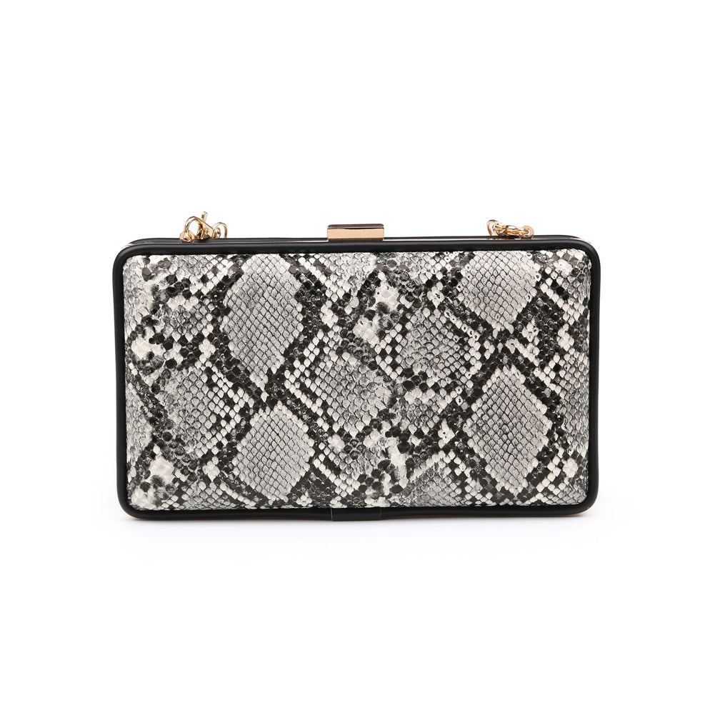 Product Image of Urban Expressions Elizabeth Snake Crossbody NA-840611157218 View 3 | Grey