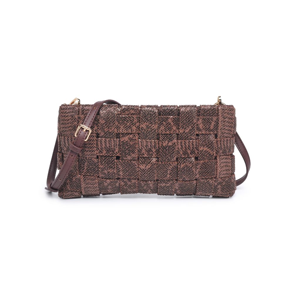 Product Image of Urban Expressions Malika Clutch 818209010443 View 5 | Chocolate