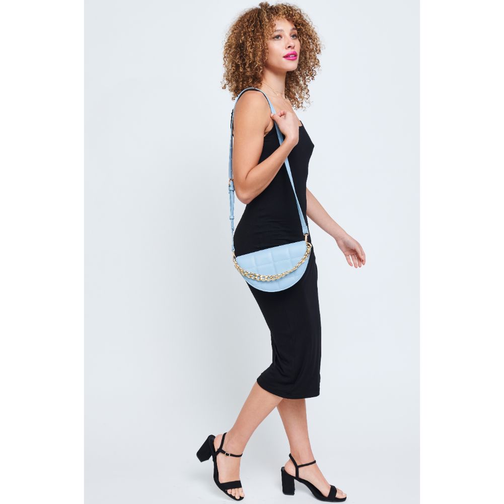 Woman wearing Blue Urban Expressions Natalie Crossbody 840611178633 View 4 | Blue