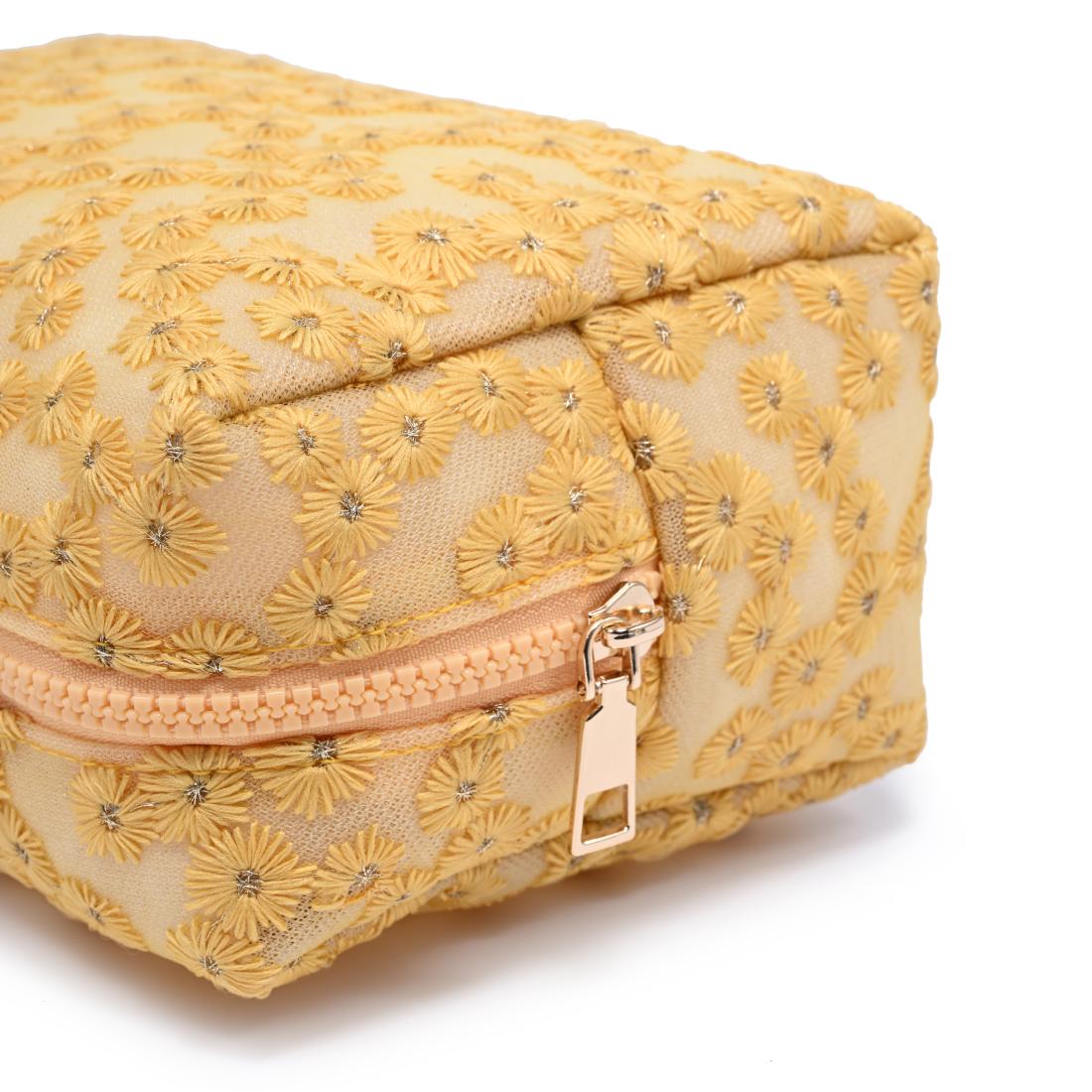 Urban Essentials Daisy Chain Cosmetic & Travel Organizer Pouch 840504207518 View 8 | Sunflower