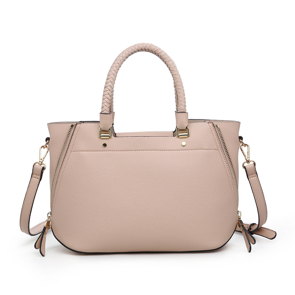 Product Image of Urban Expressions Phoenix Satchel NA-840611158543 View 3 | Nude
