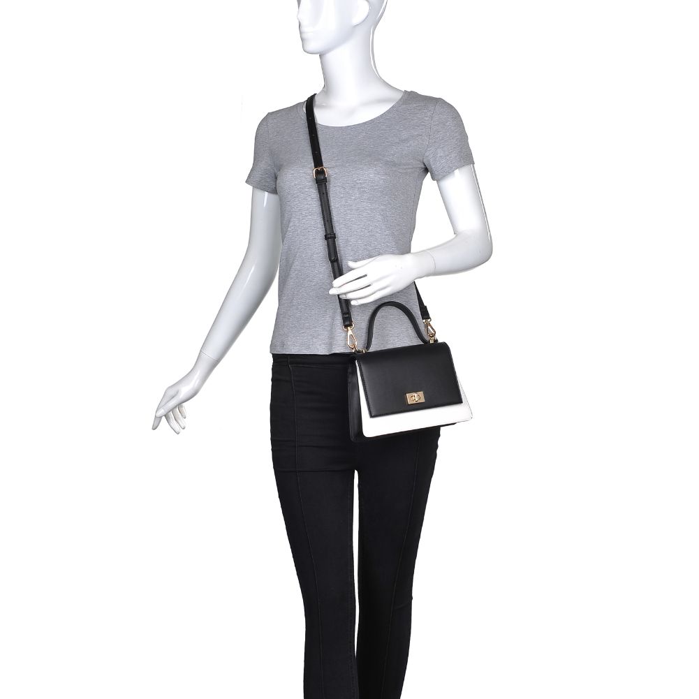 Product Image of Urban Expressions Jennifer Crossbody 840611170460 View 5 | Black White