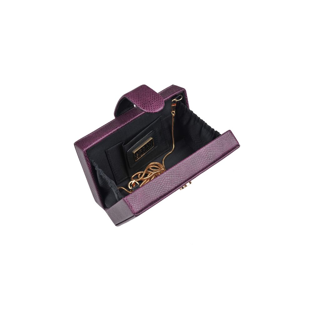 Product Image of Urban Expressions Bianca Lizard Clutch 840611165053 View 4 | Purple