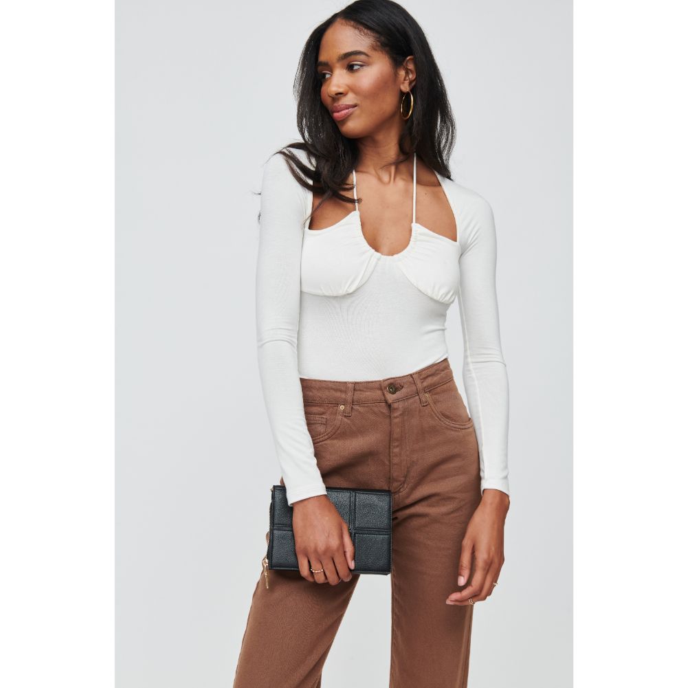 Woman wearing Black Urban Expressions Raelynn Crossbody 840611103895 View 1 | Black