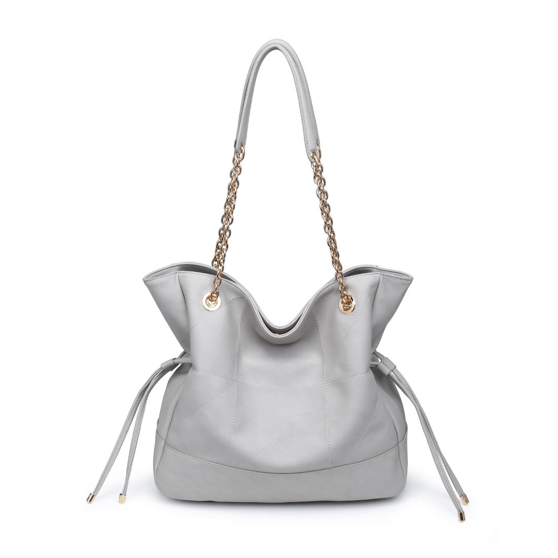 Woman wearing Grey Urban Expressions Kinsley Tote 840504206399 View 5 | Grey