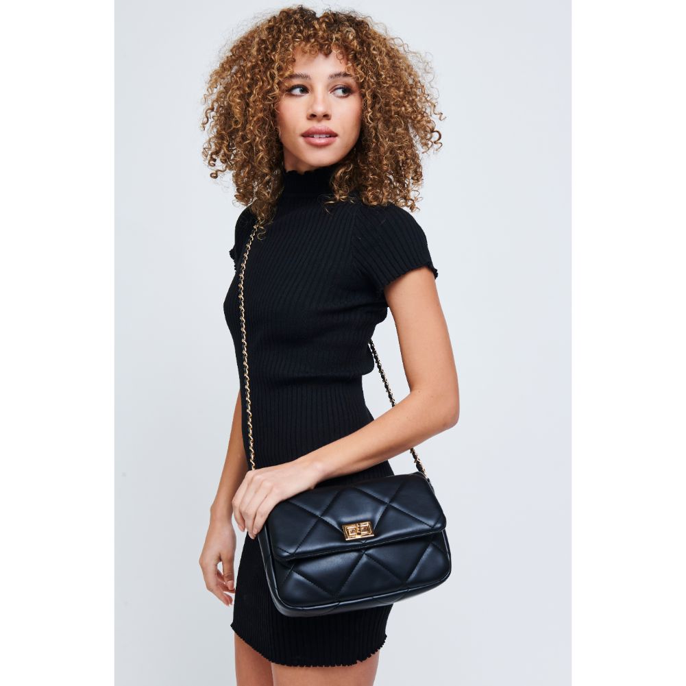 Woman wearing Black Urban Expressions Emily Crossbody 840611178947 View 4 | Black