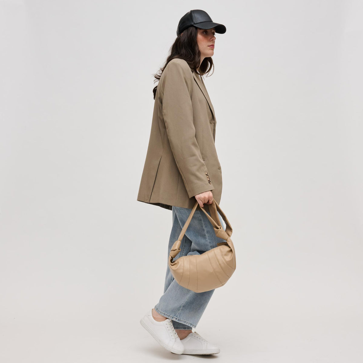 Woman wearing Natural Urban Expressions Davina Crossbody 840611136657 View 3 | Natural