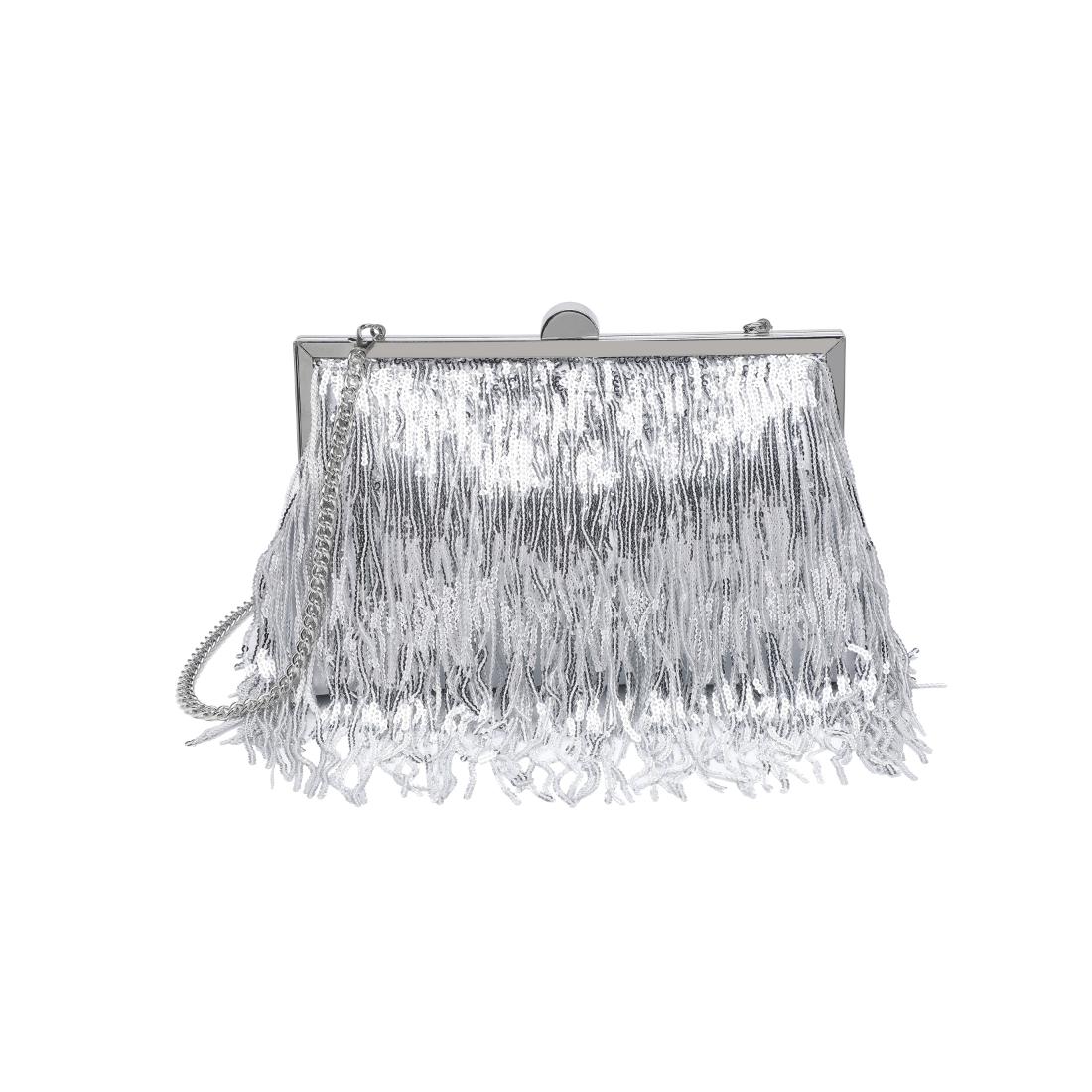 Urban Expressions Celestia Evening Bag 840504206474 View 5 | Silver