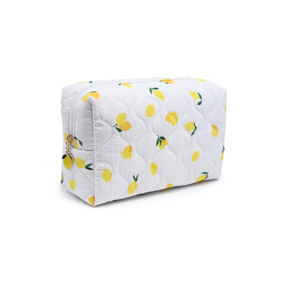 Urban Essentials Limonata Cosmetic & Travel Organizer Pouch 840504209215 View 6 | Ivory Lemon