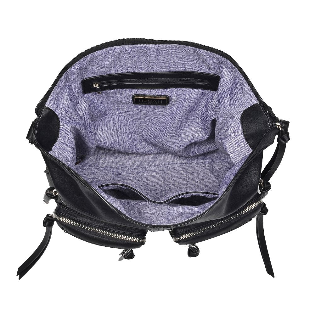 Product Image of Urban Expressions Barbara Hobo 840611164490 View 4 | Black
