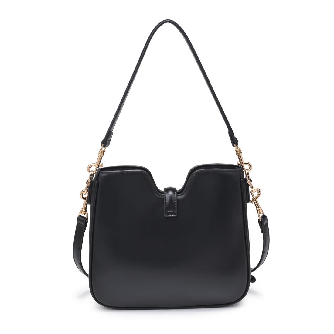 Woman wearing Black Urban Expressions Melissa Tote 840611199157 View 7 | Black
