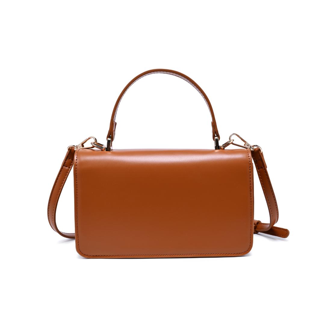 Woman wearing Cognac Urban Expressions Lily Crossbody 840504205811 View 7 | Cognac