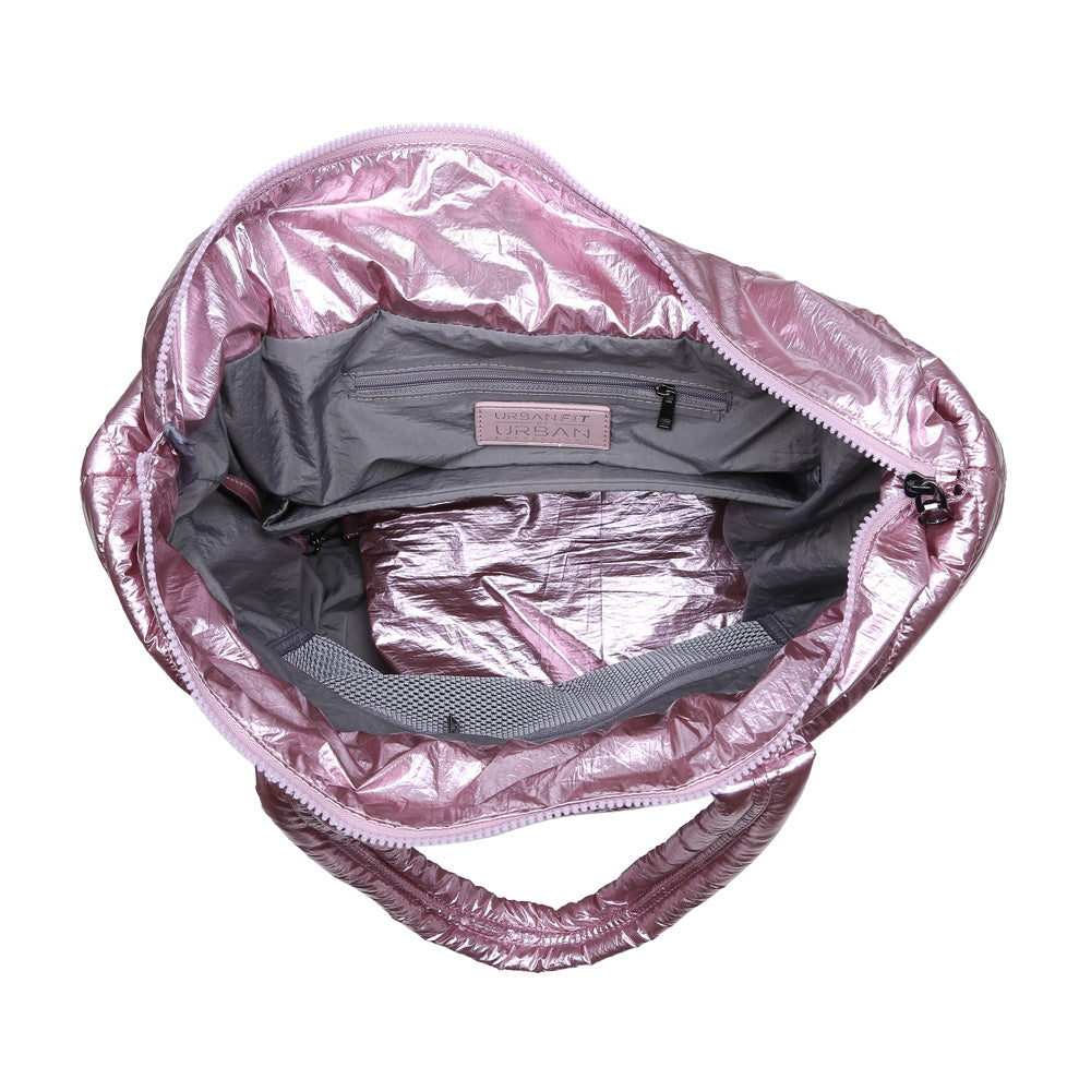 Product Image of Urban Expressions Kickoff Tote NA-840611162380 View 4 | Metallic Pink