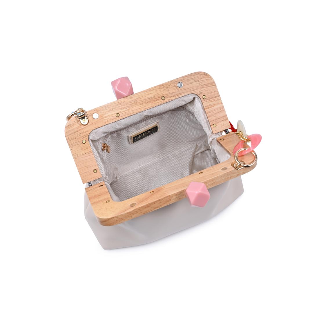 Woman wearing Ivory Urban Expressions Talullah - Cameo Evening Bag 840504208669 View 9 | Ivory