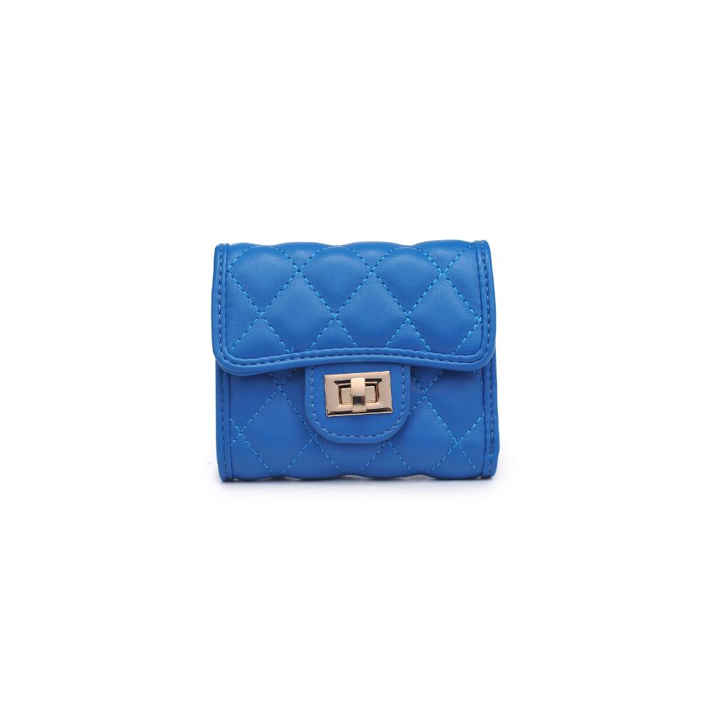 Woman wearing Royal Blue Urban Expressions Shantel - Quilted Wallet 840611121851 View 5 | Royal Blue
