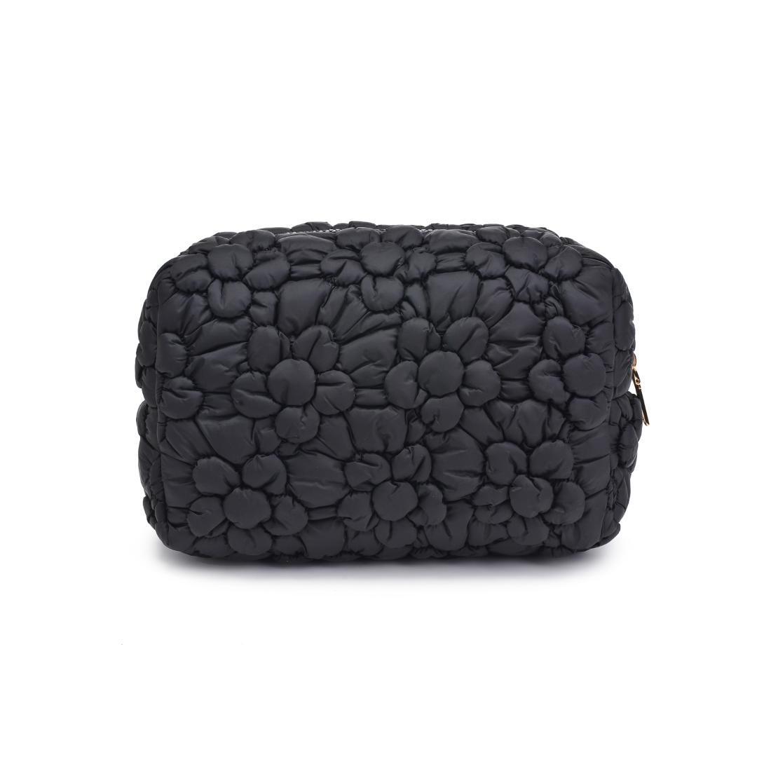 Urban Essentials Flora Pop - Nylon Cosmetic & Travel Organizer Pouch 840611144171 View 7 | Black