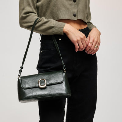 Woman wearing Emerald Urban Expressions Larek Crossbody 840504212345 View 1 | Emerald