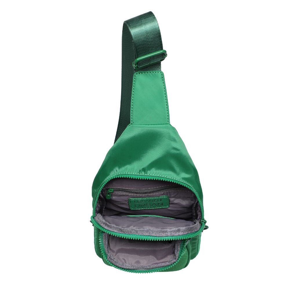 Woman wearing Green Urban Expressions Walker - Nylon Sling Backpack 840611110657 View 9 | Green