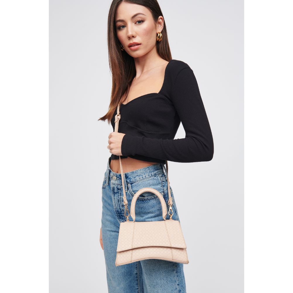 Woman wearing Natural Urban Expressions Lucas - Woven Top Handle 818209018388 View 2 | Natural