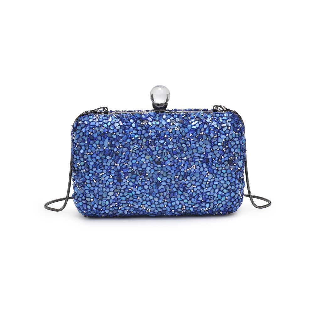 Woman wearing Midnight Urban Expressions Penelope Evening Bag 840611114105 View 5 | Midnight