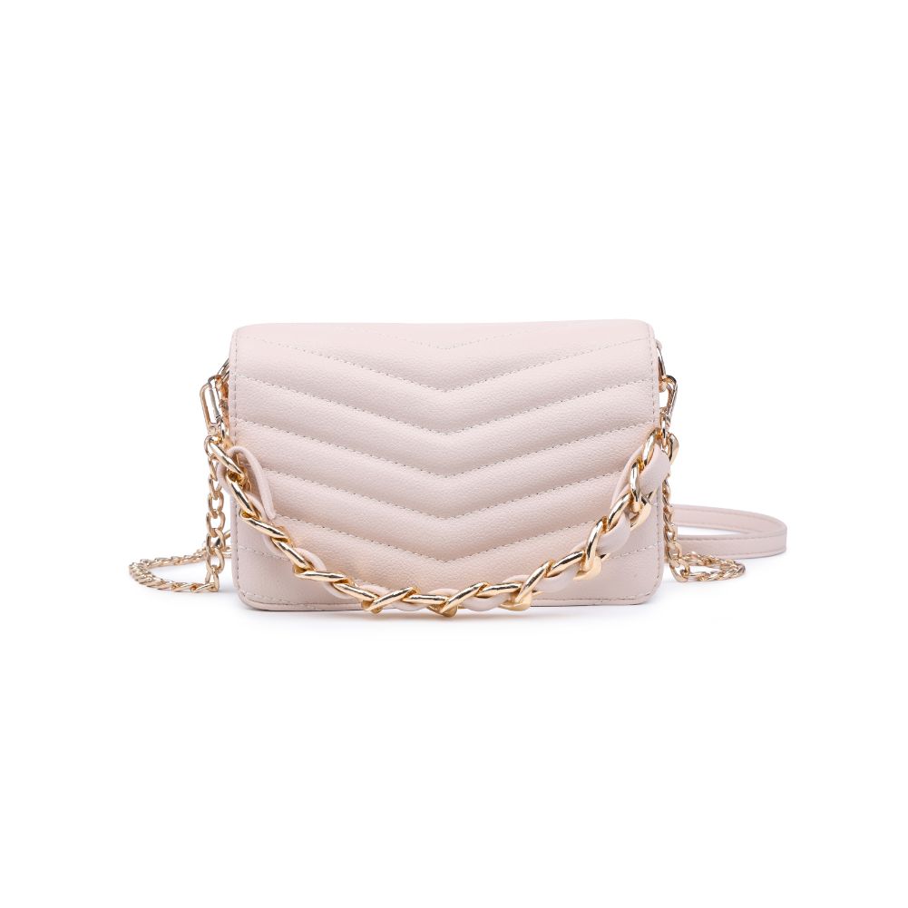 Product Image of Urban Expressions Genny - Chevron Stitch Crossbody 818209011099 View 5 | Oatmilk