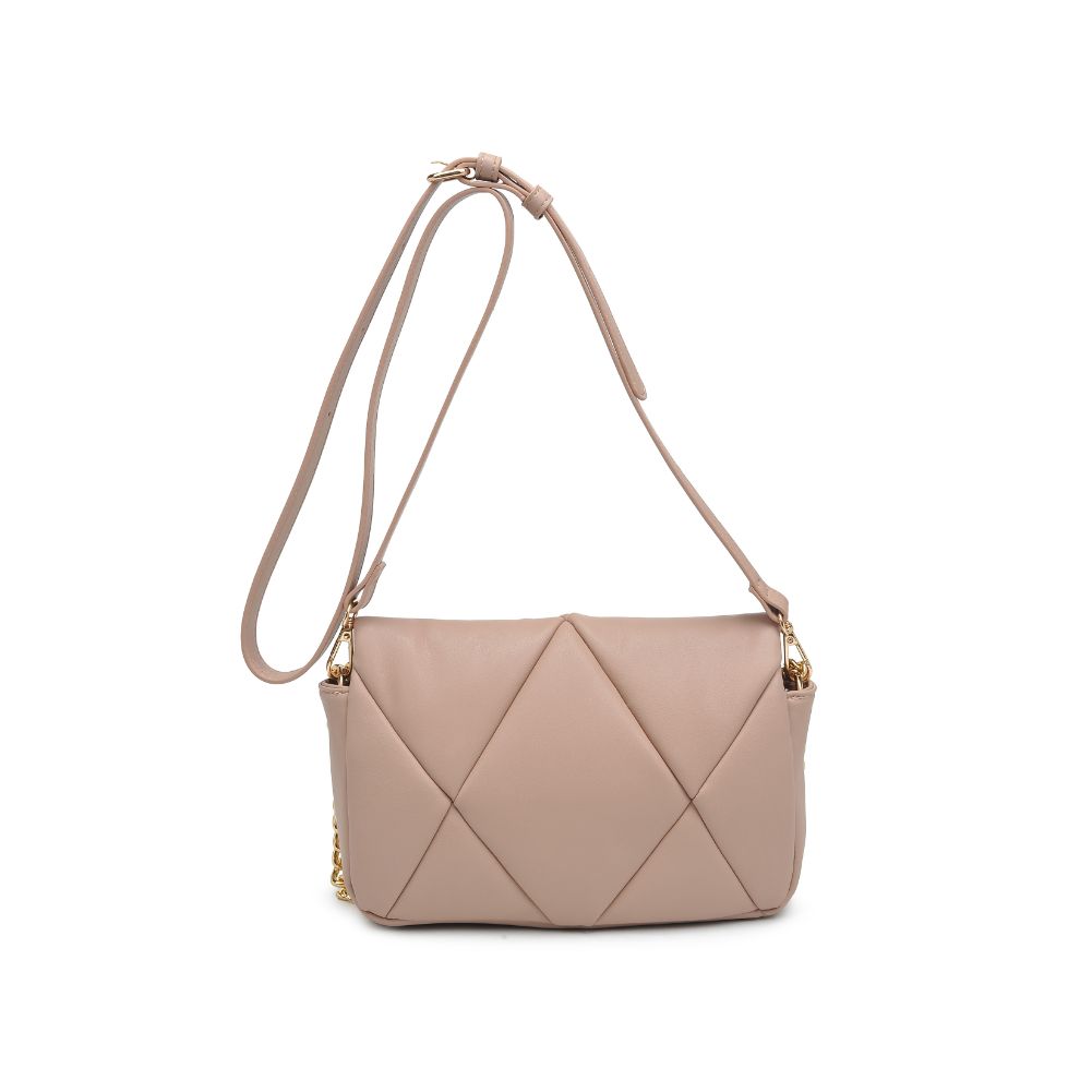 Woman wearing Nude Urban Expressions Anderson Crossbody 840611113825 View 7 | Nude