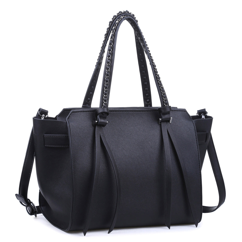 Product Image of Urban Expressions Daine Satchel NA-840611139986 View 2 | Black