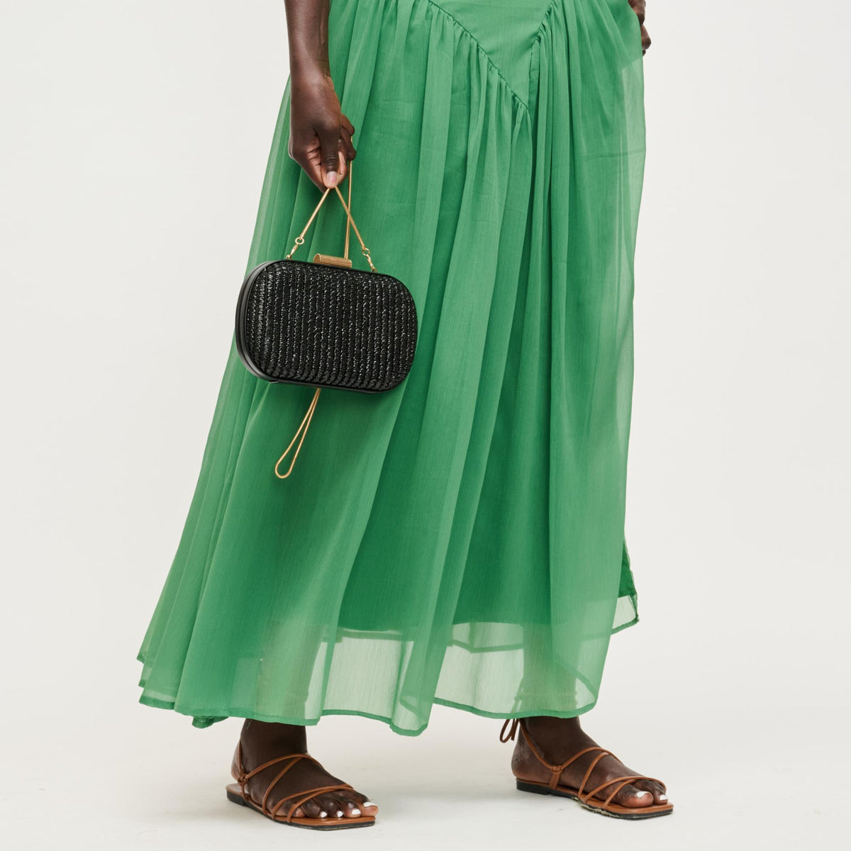 Woman wearing Black Urban Expressions Alix Evening Bag 840504206306 View 3 | Black