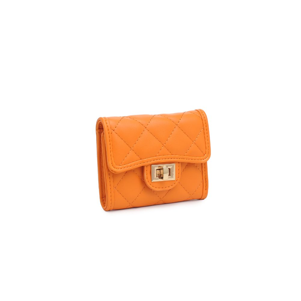 Woman wearing Tangerine Urban Expressions Shantel - Quilted Wallet 840611118981 View 6 | Tangerine