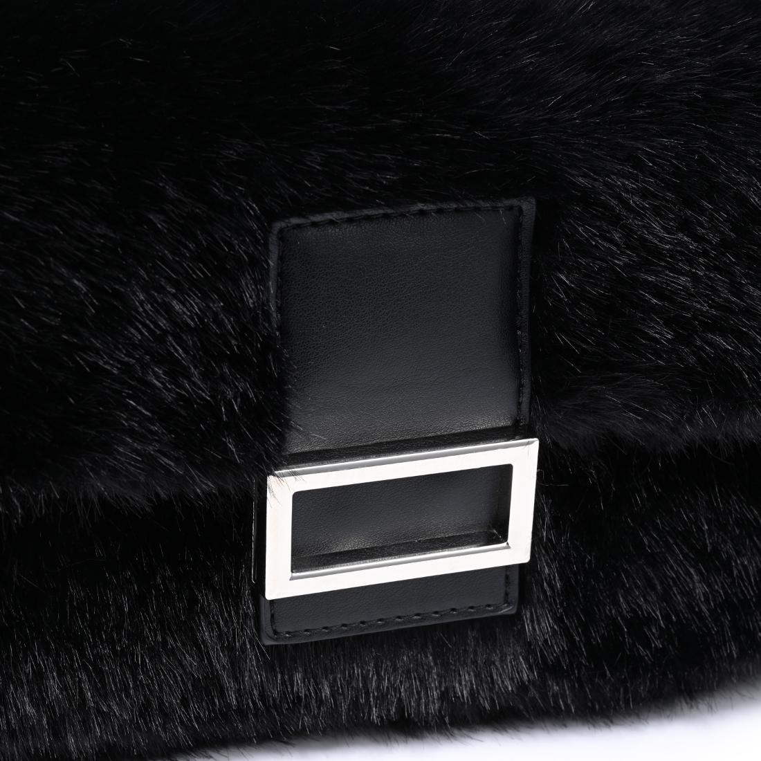 Urban Expressions Beverly - Faux Fur Crossbody 840504212475 View 8 | Black