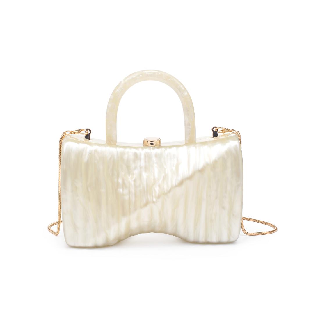 Woman wearing Ivory Urban Expressions Julie Evening Bag 840611198679 View 7 | Ivory