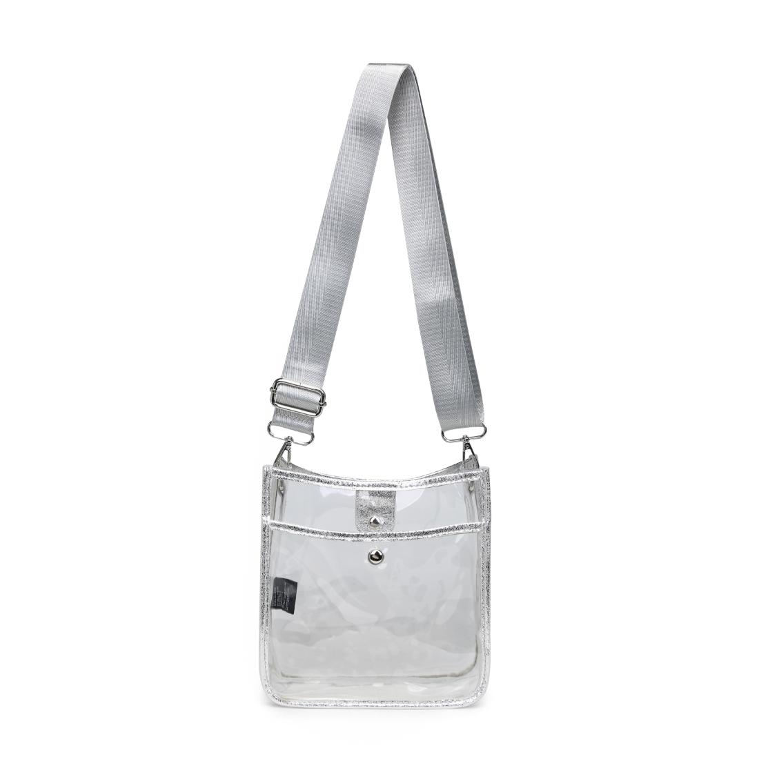 Product Image of Urban Expressions Beckham - Clear Crossbody 840504201424 View 5 | Silver