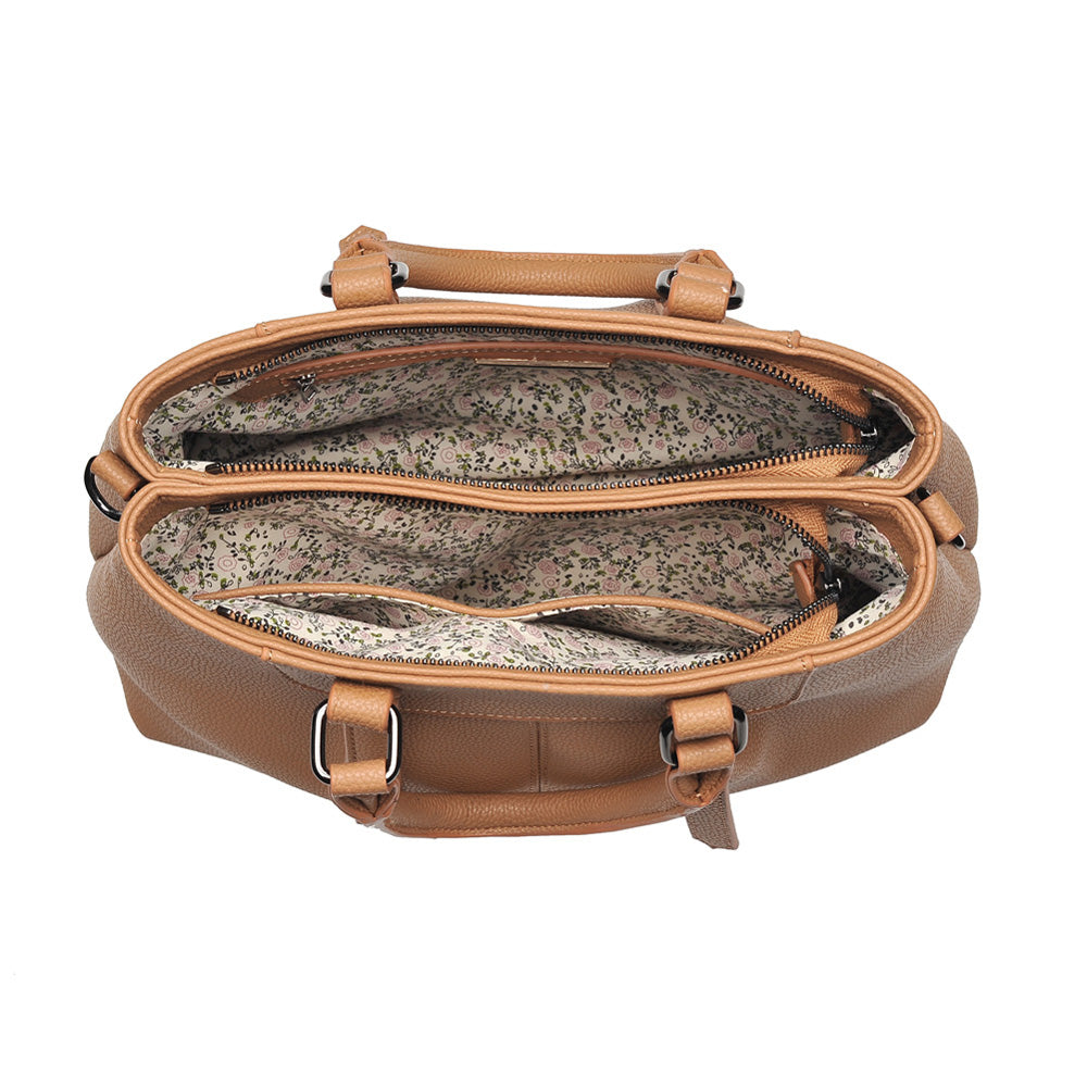 Product Image of Urban Expressions Austin Satchel NA-840611150554 View 4 | Camel