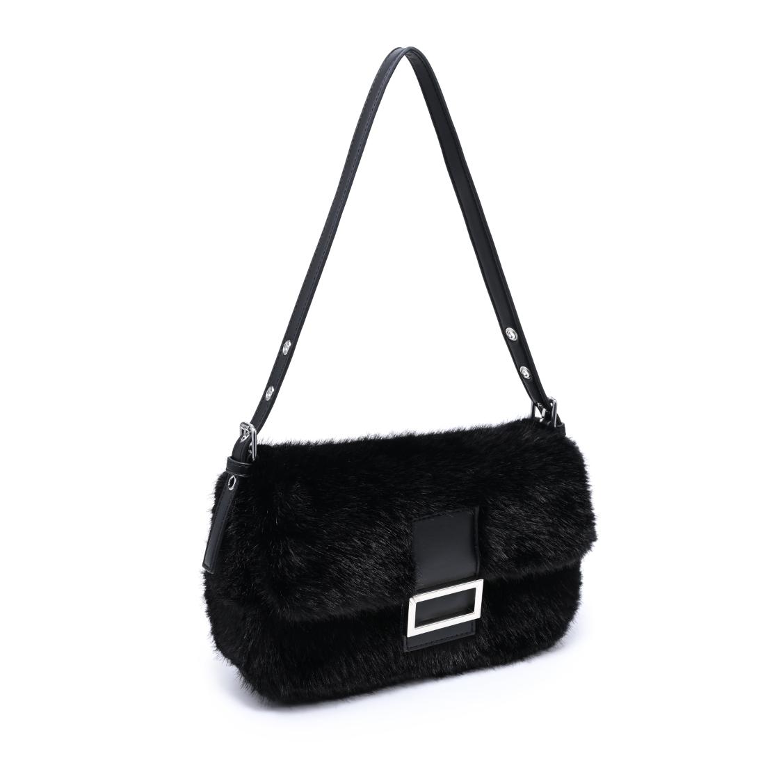 Urban Expressions Beverly - Faux Fur Crossbody 840504212475 View 6 | Black