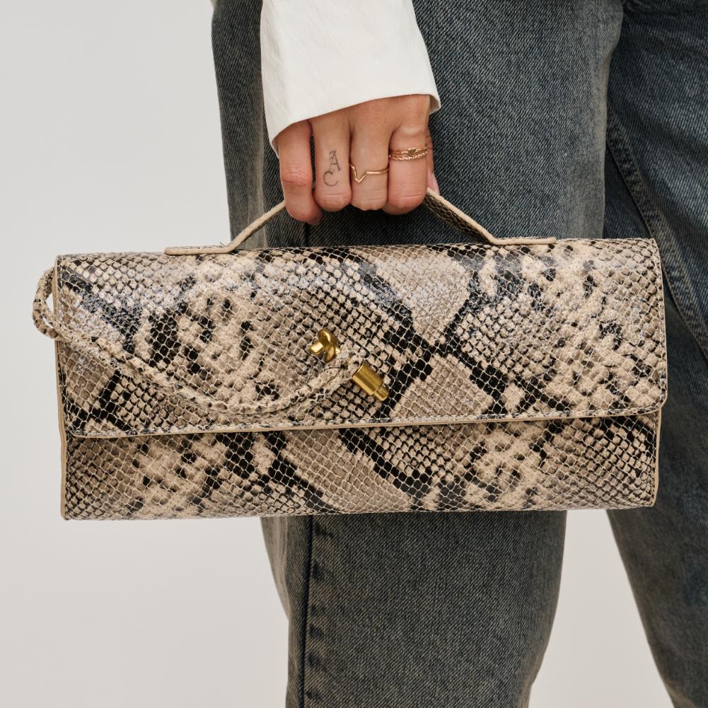 Woman wearing Natural Multi Urban Expressions Ada Crossbody 840611137104 View 4 | Natural Multi