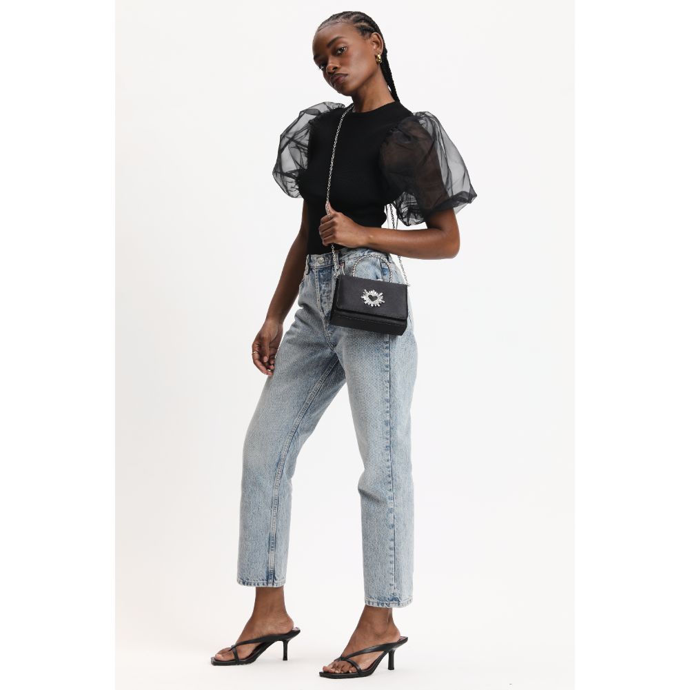 Woman wearing Black Urban Expressions Marlene Evening Bag 840611190307 View 2 | Black