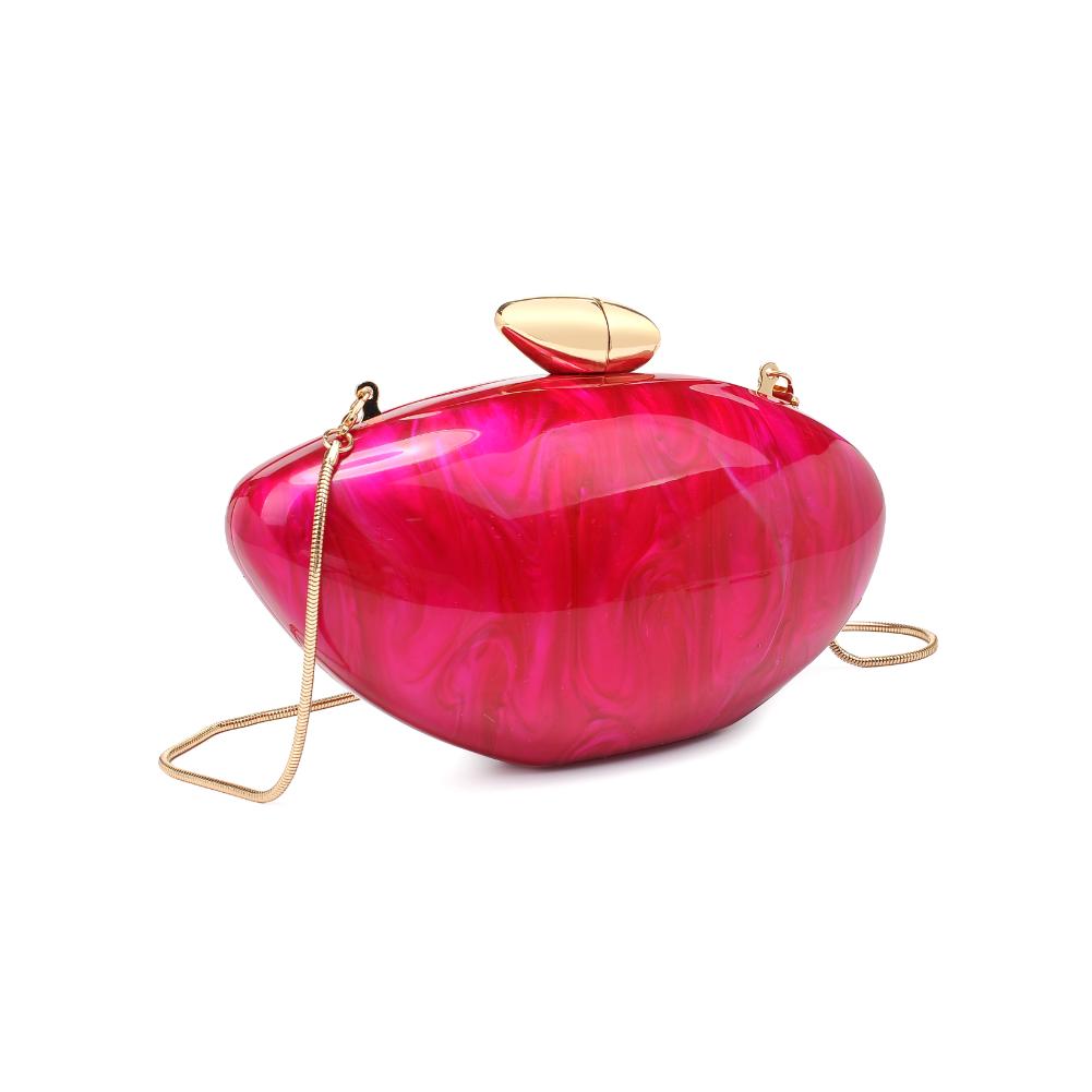 Woman wearing Pink Urban Expressions Hayden Evening Bag 840611193315 View 6 | Pink