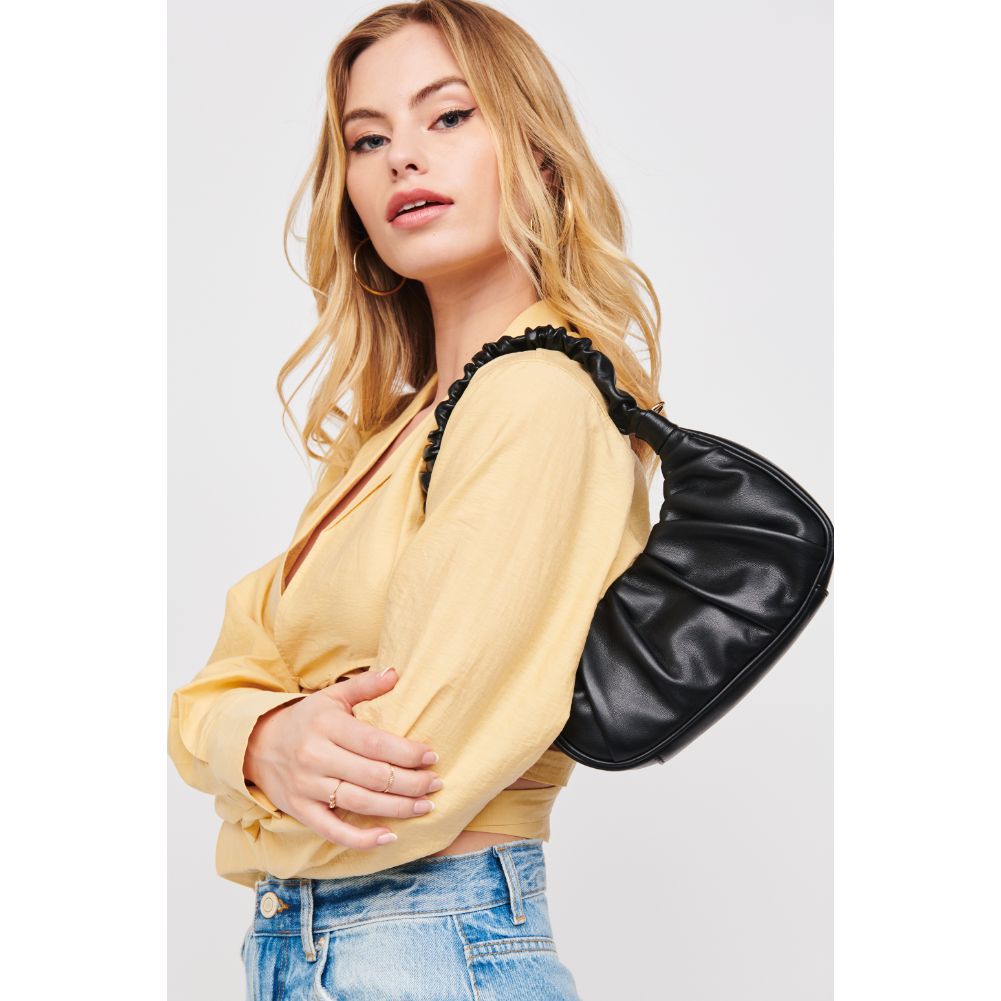 Woman wearing Black Urban Expressions Oliveta Shoulder Bag 840611176462 View 2 | Black