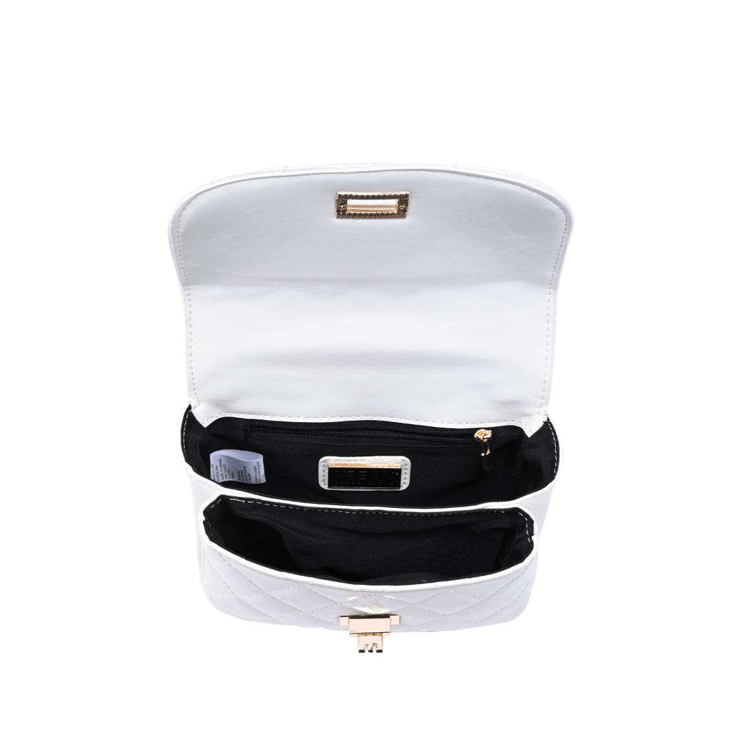 Woman wearing White Urban Expressions Leo Crossbody 840504205057 View 9 | White