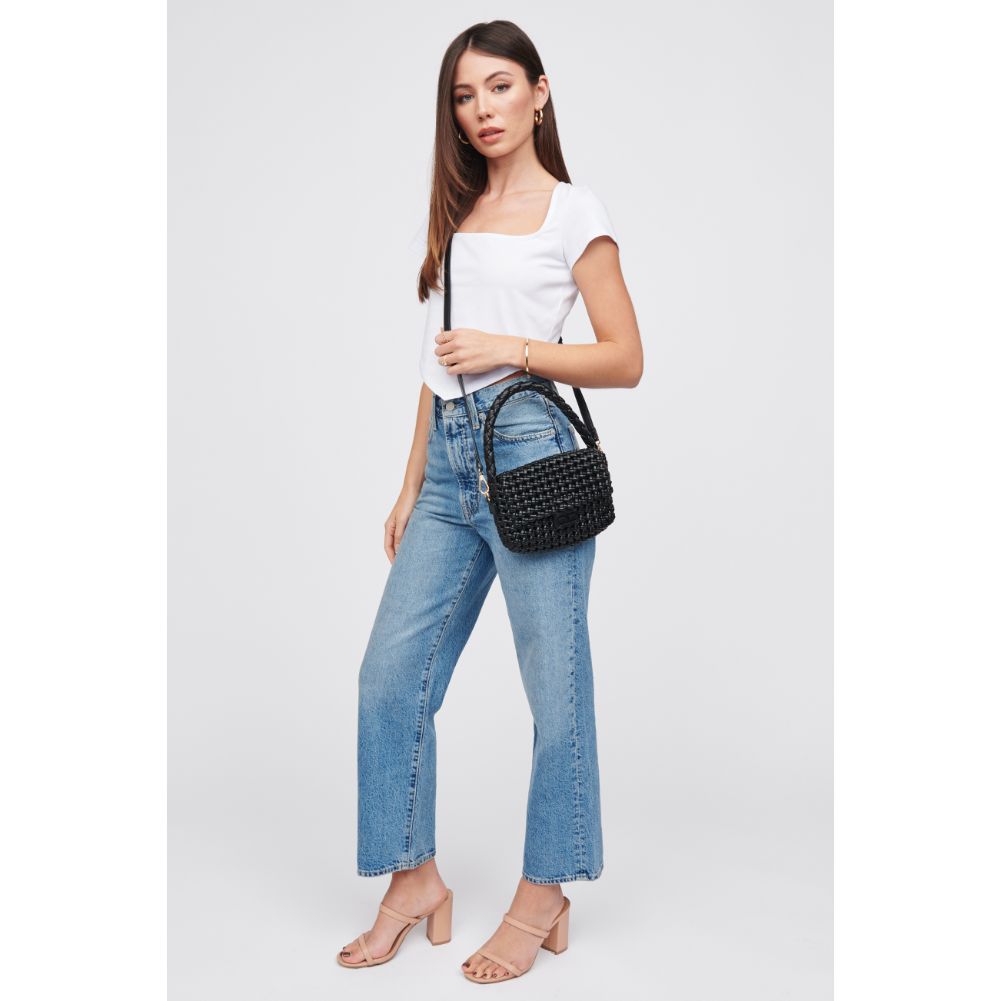 Woman wearing Black Urban Expressions Imelda Baguette 818209015301 View 3 | Black